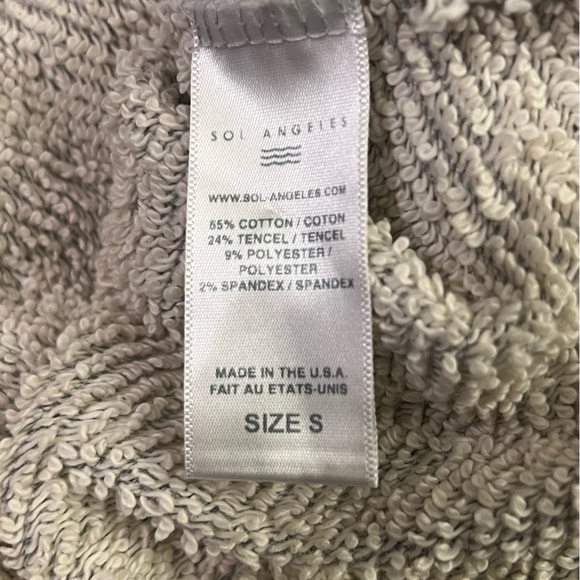 Sol Angeles Flag Roma Sweater Dress Striped Knit Midi French Terry Size Small - Picture 10 of 13